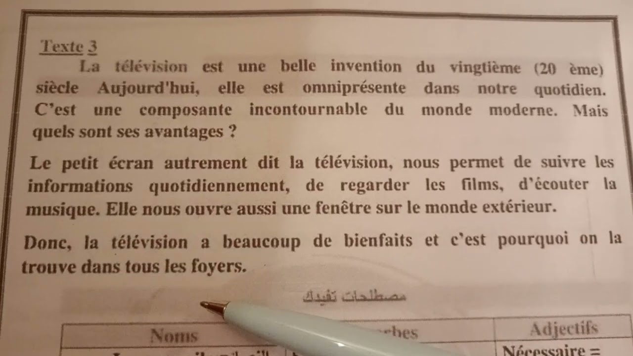 Production écrite 