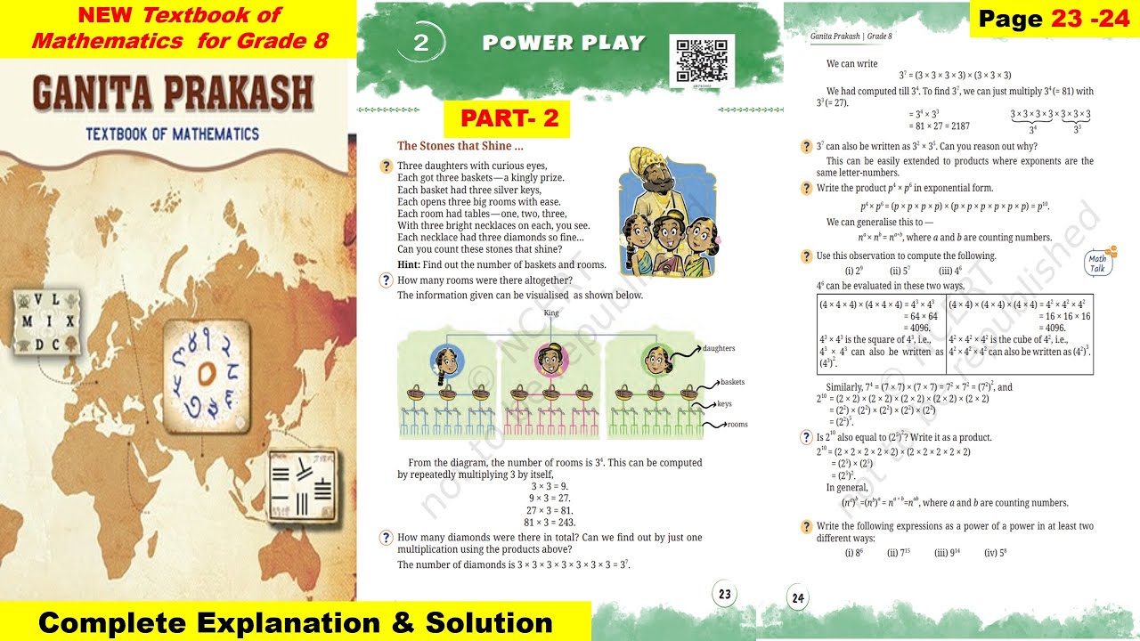 Class 8 Maths || Chapter 2 || POWER PLAY || Part -2 || GANITA PRAKASH || New NCERT ||