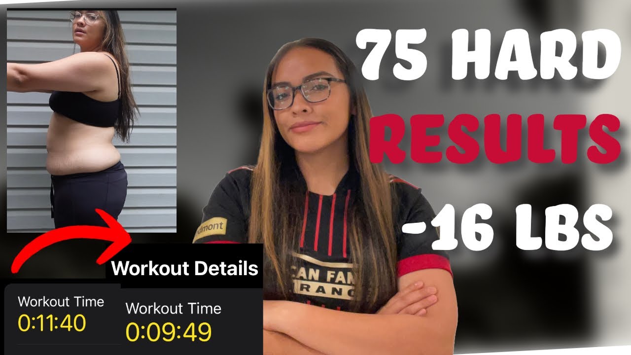 75 HARD RESULTS: CHALLENGE COMPLETE, How much weight I LOST, Rules, BEFORE + AFTER COMPARISON