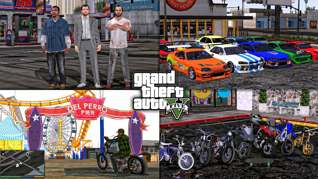 SHARE‼️GTA SA MOD GTA V STYLE FULL MOD MOBIL & MOTOR + FULL SKIN‼️GTA SA MOD GTA 5 SUPPORT SEMUA HP
