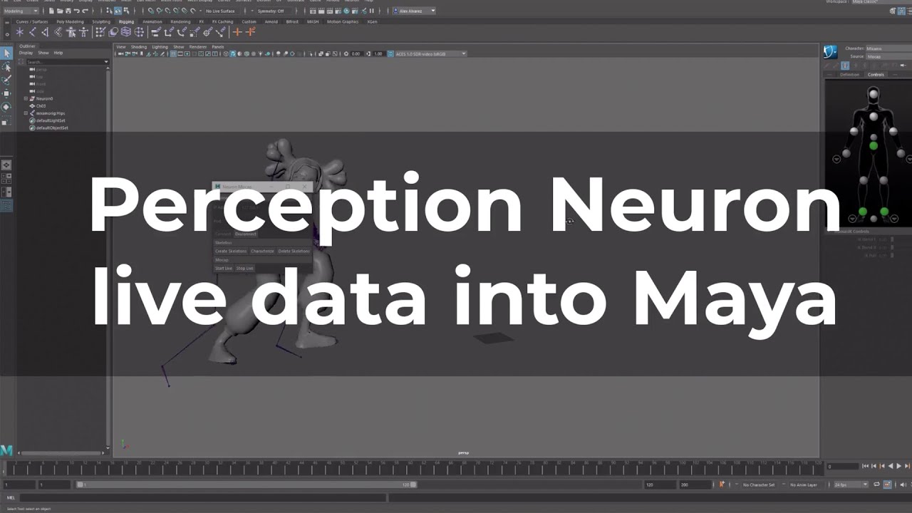 Perception Neuron Studio & Perception Neuron 3 | Real-time Maya Tutorial