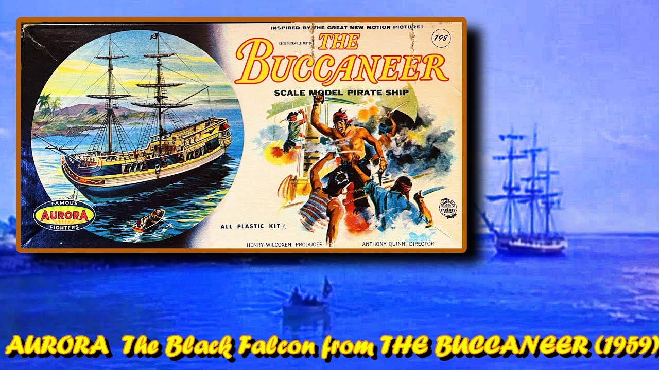 AURORA The Black Falcon 1:100 Scale Pirate Ship Model Kit as seen in 