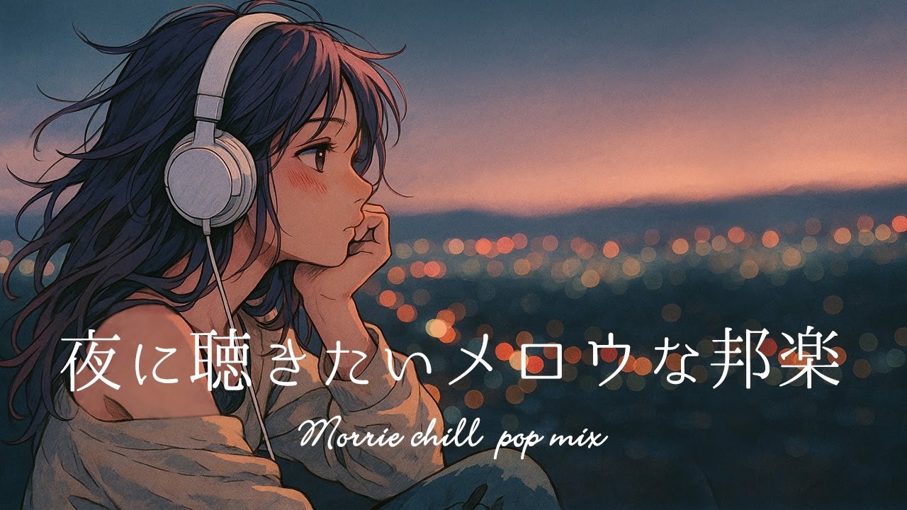 【邦楽 playlist】最高に落ち着くメロウな夜のchill music/チルタイム/リラックス/エモい曲|作業用BGM