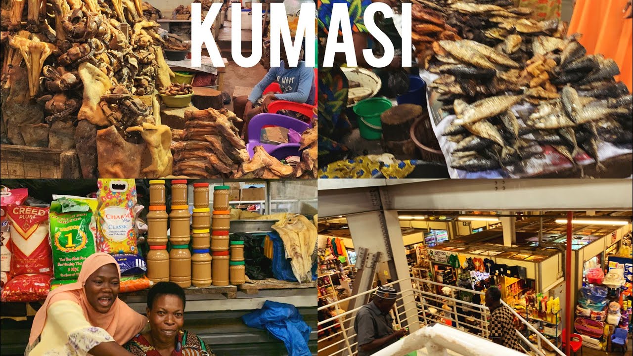 KEJETIA, BIGGEST INDOOR MARKET in GHANA WEST AFRICA //prices of food in KUMASI