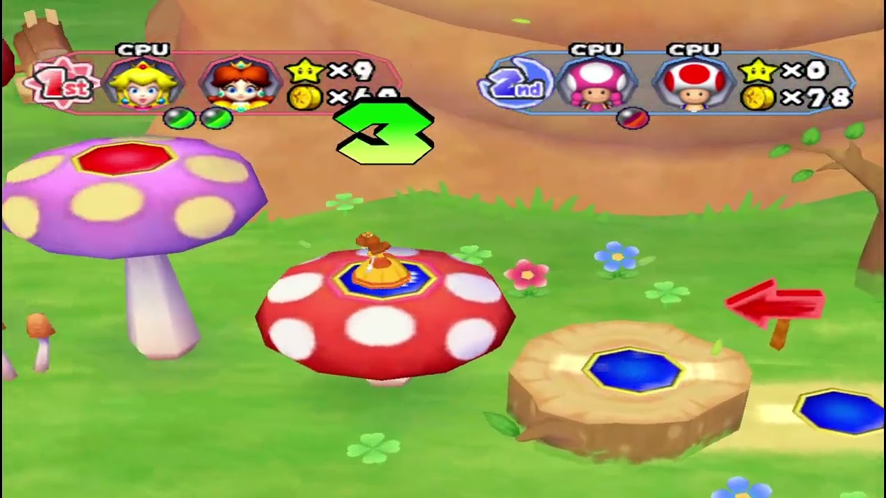 Mario Party 6 - Towering Treetop (Team Daisy vs. Team Toad)