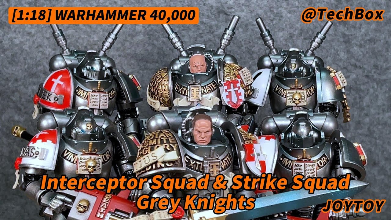 Joytoy Warhammer 40K, Grey Knights Interceptor Squad & Strike Squad, 1/18 scale action figure