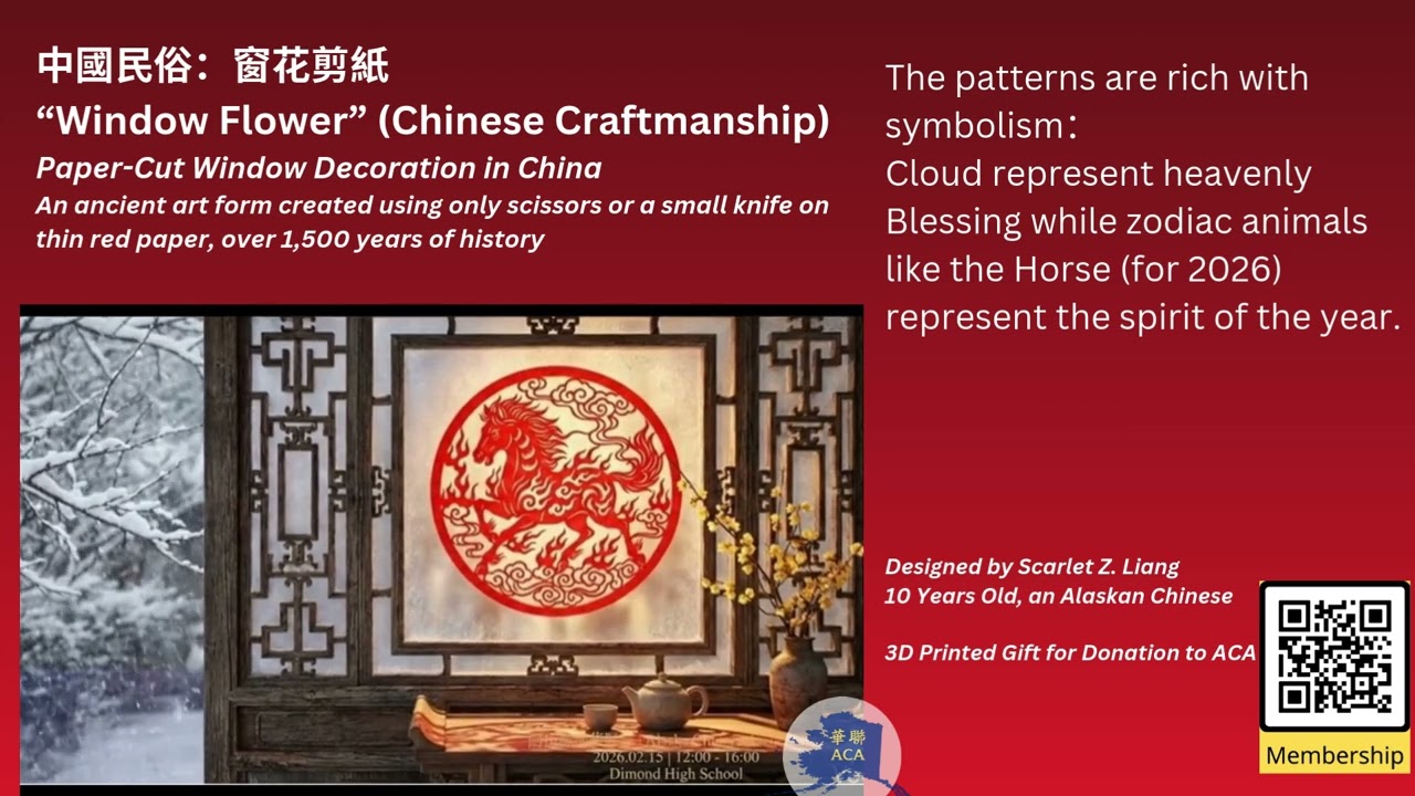 Chinese Culture: “Paper-Cut” (Window Flower) 中国民俗：窗花