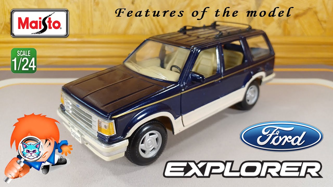 Maisto 1/24 - Ford Explorer - First generation - 1990-1994 - Model features – ZaVoDiK August 2025