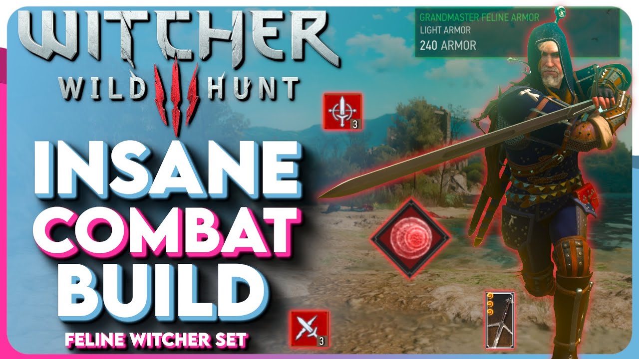 Insane Witcher 3 COMBAT Build — Feline Combat Build (Witcher 3 Next Gen Build)