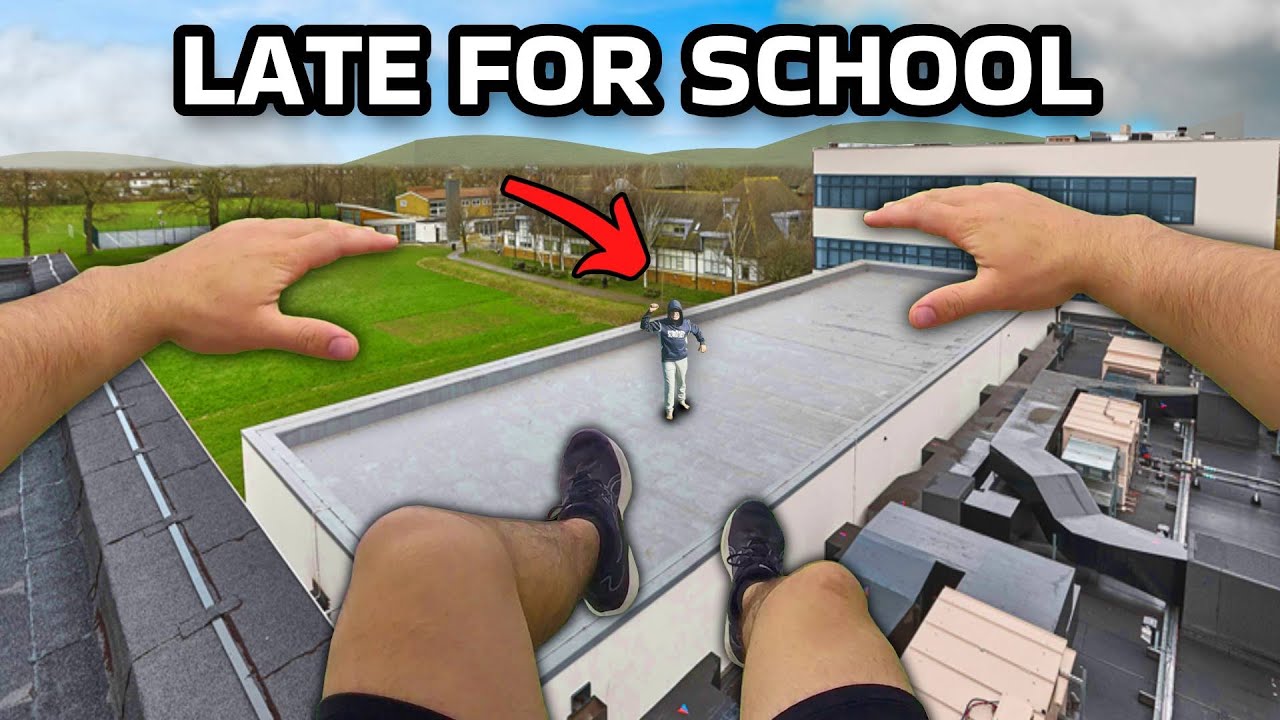 LATE FOR SCHOOL (Parkour POV)