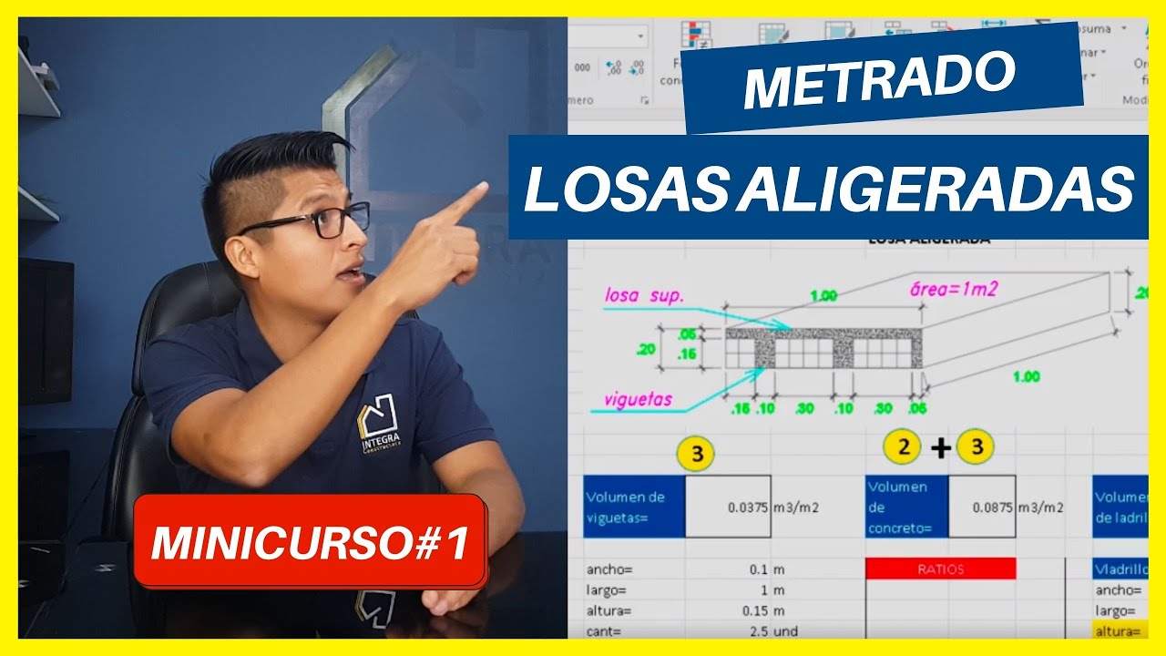 ⛔ APRENDE A METRAR LOSA ALIGERADA Y LOSA MACIZA / LADRILLOS - RAPIDO Y SENCILLO - cap 1