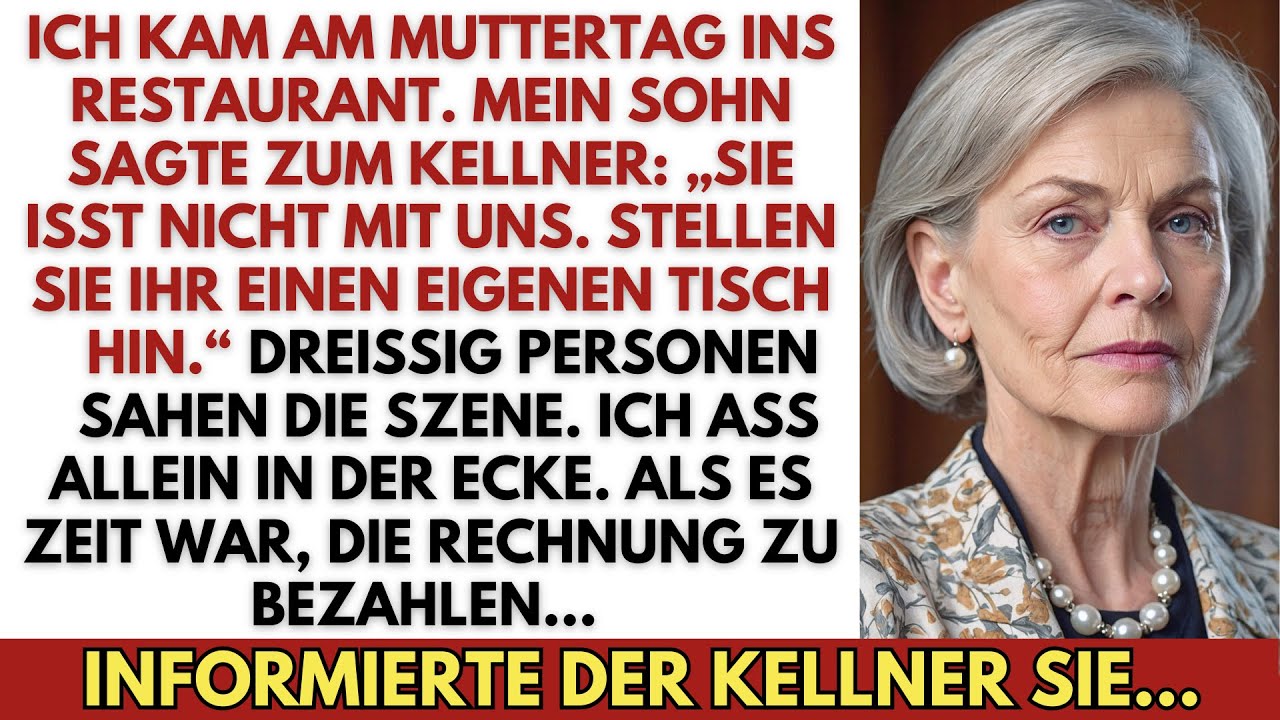 Im Restaurant sagte mein Sohn: „Sie isst getrennt“—doch beim Bezahlen änderte sich alles.