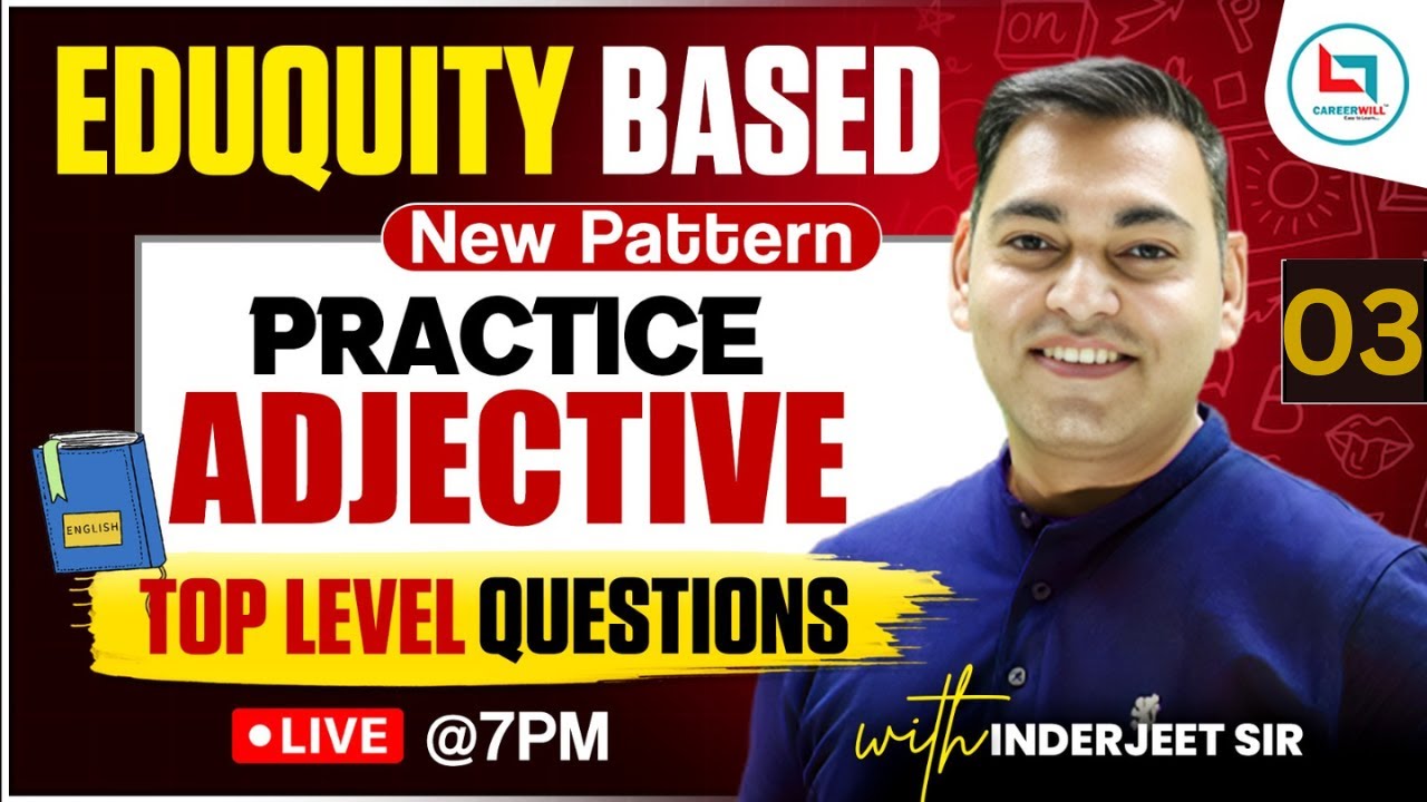 Adjective Practice Set 03💯 | MCQs with Tricks & Rules 