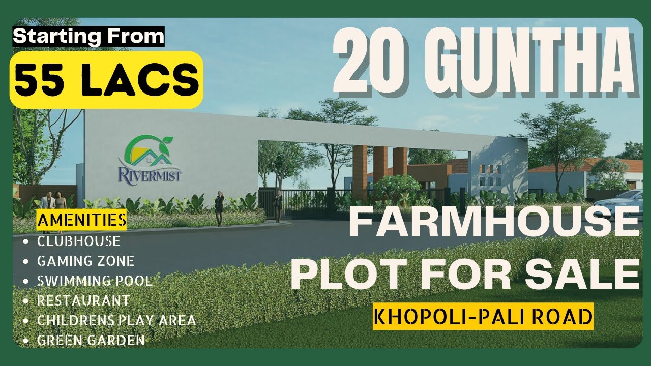 Rivermist Farmhouse plot | Khopoli Pali Road Property | For sale | Near Imgicaa #propertyforsale 