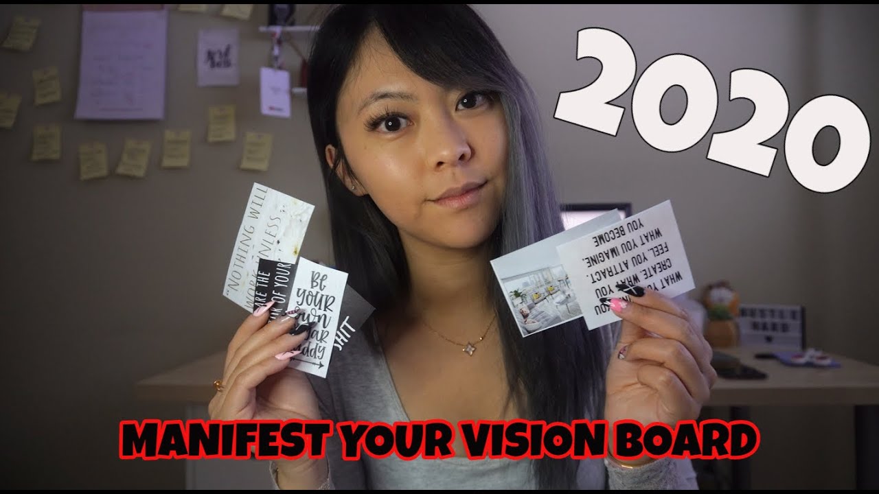 Making a 2020 Vision Board with me! ( Manifest your Dream Board)
