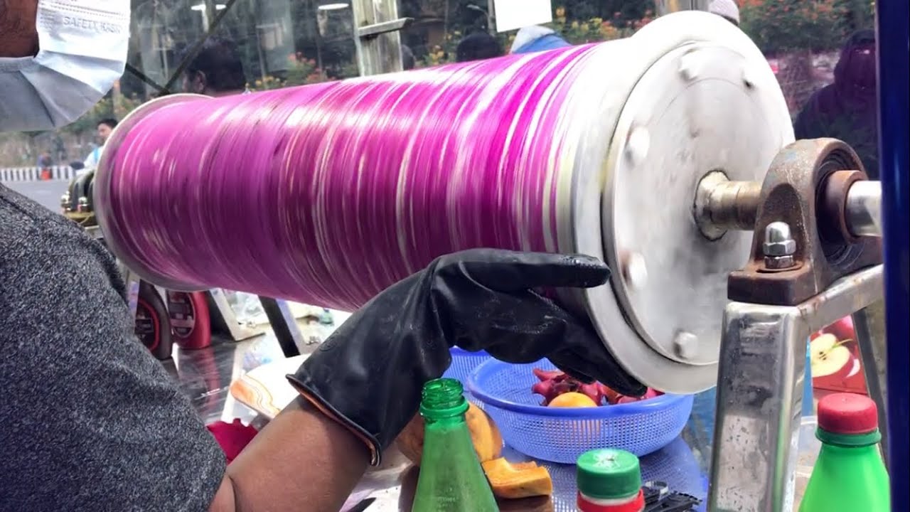 Master Of Roller Coaster Ice Cream Maker in Bangladesh | Roller Ice Cream Bangladeshi Street Food