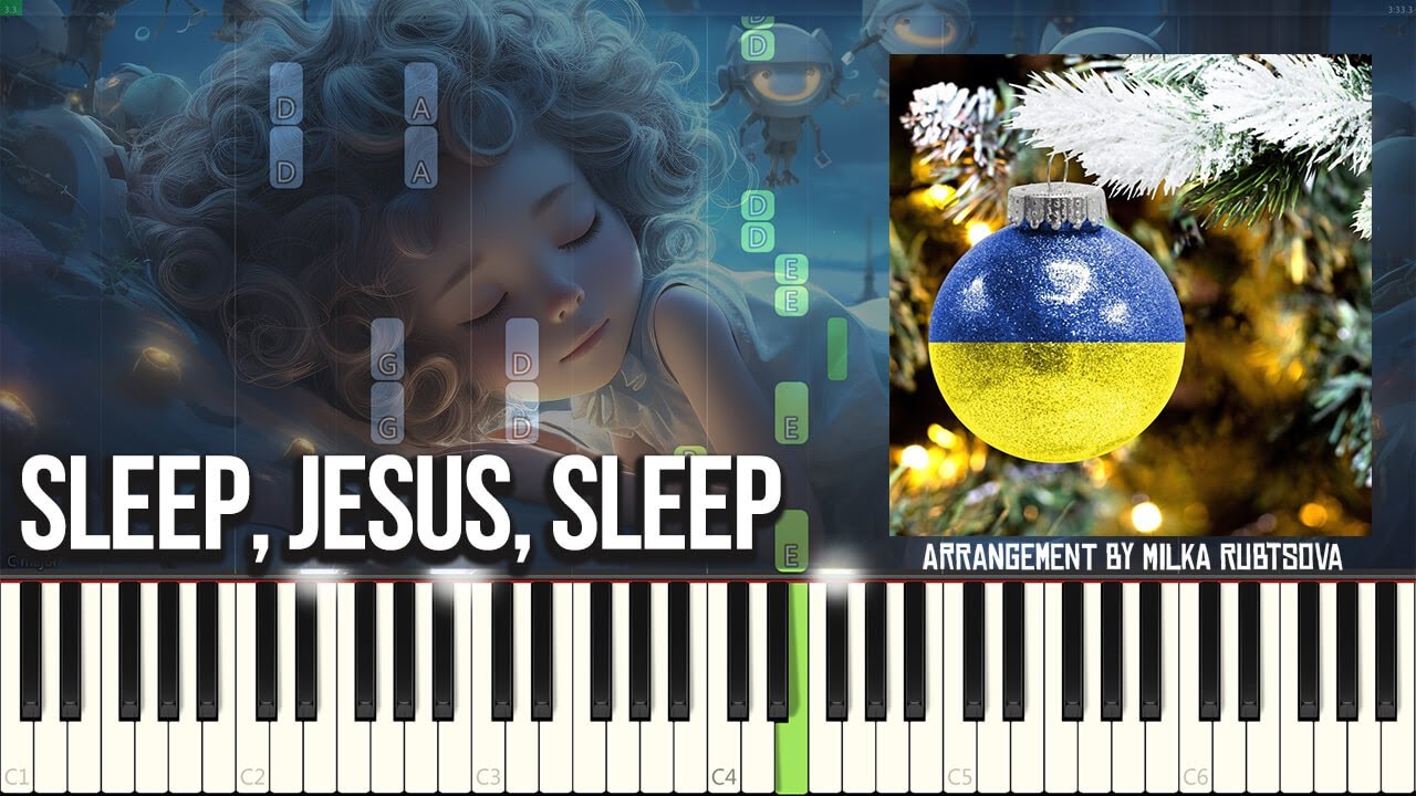 Sleep Jesus Sleep - Спи Ісусе Спи | на фортепіано | Piano tutorial
