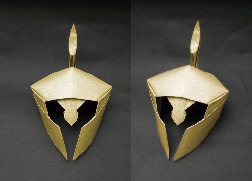 Origami helmet (Alexander Kurth) Tutorial