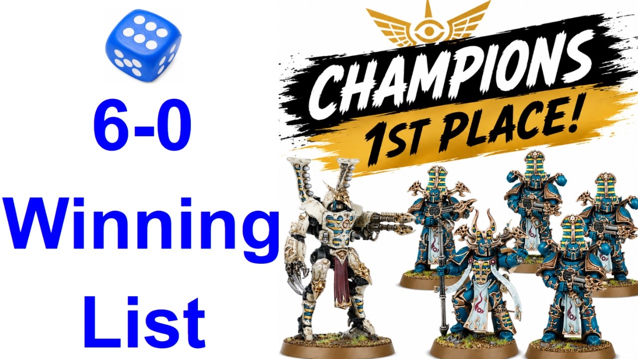 Победный список Thousand Sons: 6-0 на турнире! 🏆