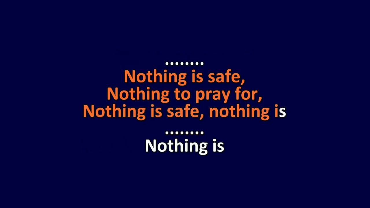 CLIPPING - Nothing Is Safe - Karaoke Instrumental Lyrics - ObsKure