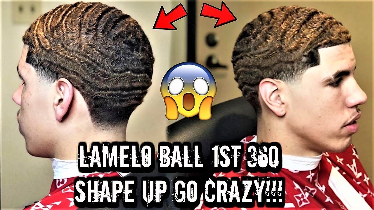 LAMELO BALL AKA DURAG MELO GETS A CRAZY 360 WAVE SHAPE UP LIVE AND DIRECT! \\ *MUST SEE*