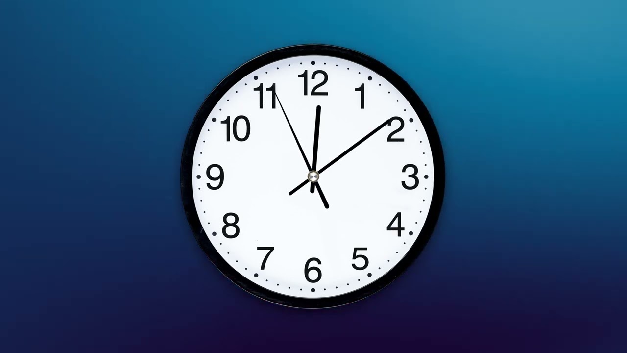 12-Hour Clock Countdown/Timer from 12 PM to 12 AM ⌛🕰️🌌