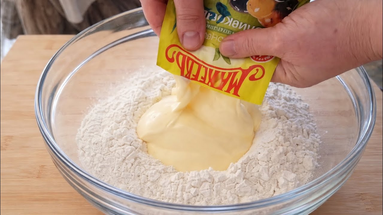 БОЖЕ КАК ВКУСНО!Перемешайте МАЙОНЕЗ С МУКОЙ!Секретный,которая получается восхитительной!Научил турки
