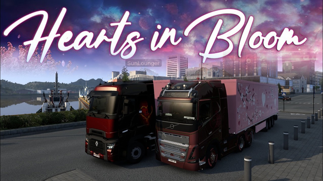 ETS2: Hearts in Bloom 2026 (Convoy Couch Coop) /ч.4 - Нова музичка на стрімі