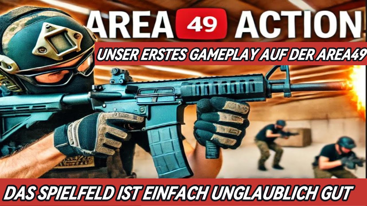 Airsoft Action auf der Area49. Wir Spielen das erste mal auf der AREA49. TAKTIK GAMEPLAY !