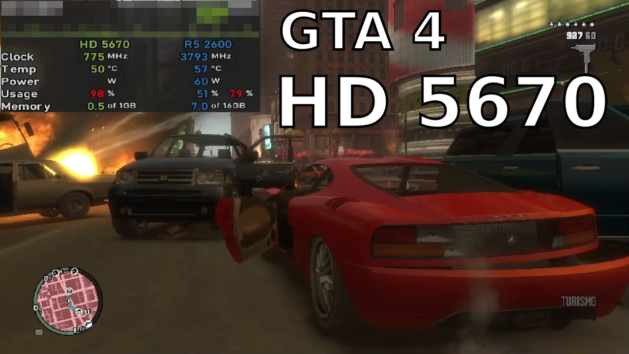 GTA 4 on AMD Radeon HD 5670 - Will it survive 6 stars?