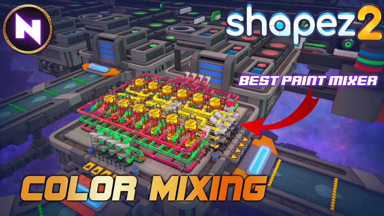 Optimising COLOR MIXING Designs | 10 | Shapez 2 | Lets Play / Tutorial