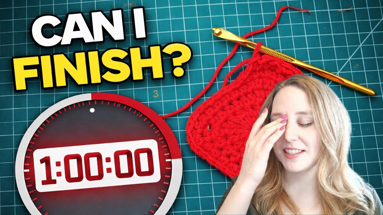 I Challenged Myself to Finish a Crochet Project in 60 Minutes