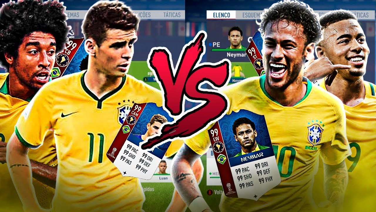 SELEÇÃO DE 2018 VS SELEÇÃO DE 2014! QUEM VAI MELHOR NA COPA DA RUSSIA? FIFA EXPERIMENTO