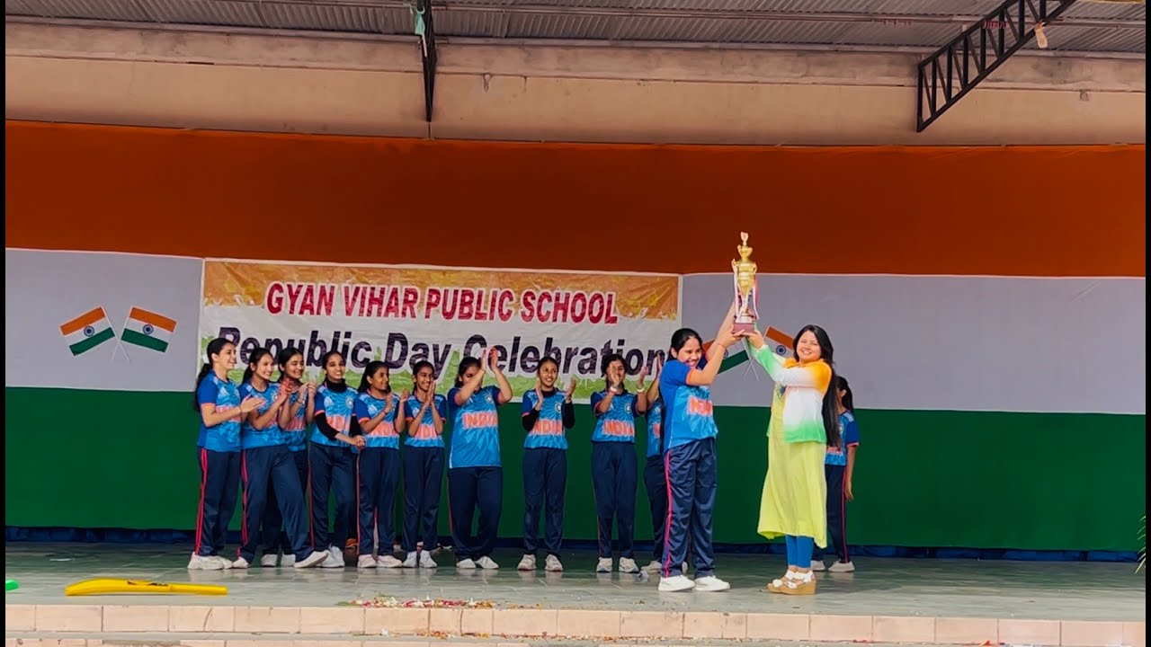 2025 world cup winner - women's indian cricket team , republic day , gyan vihar public school