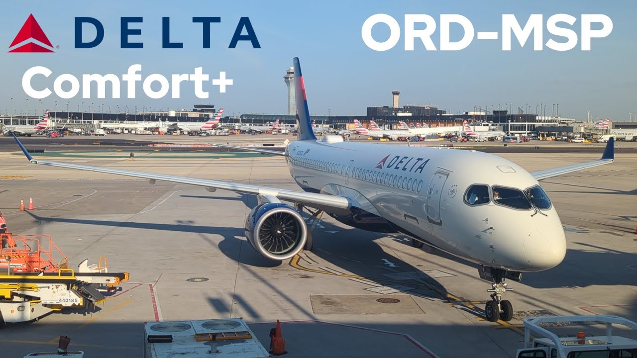 TRIP REPORT | Delta Airlines | Airbus A220-300 | Chicago O'Hare - Minneapolis 