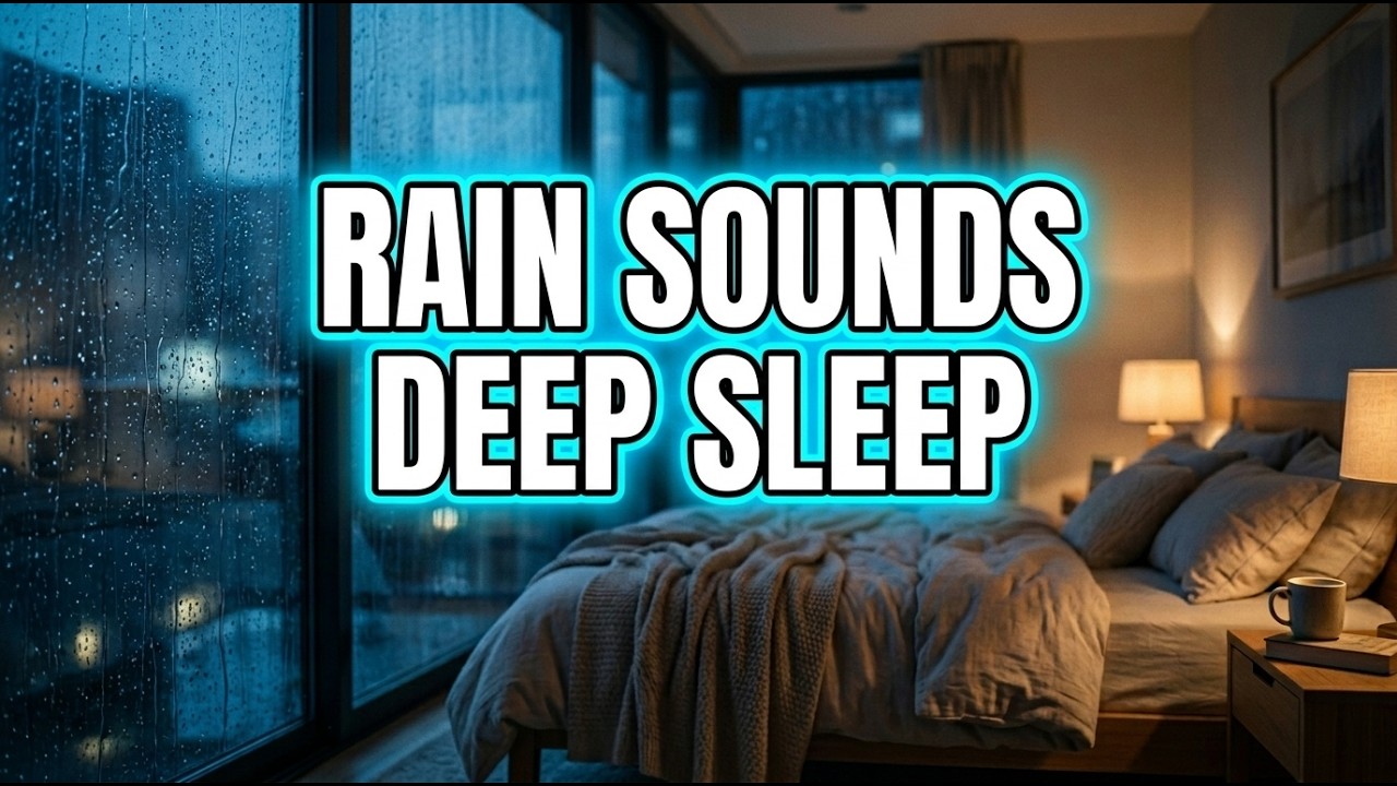 Rain Sounds for Deep Sleep – Black Screen, Insomnia Relief, Relaxing Sleep Ambience (8 Hours)