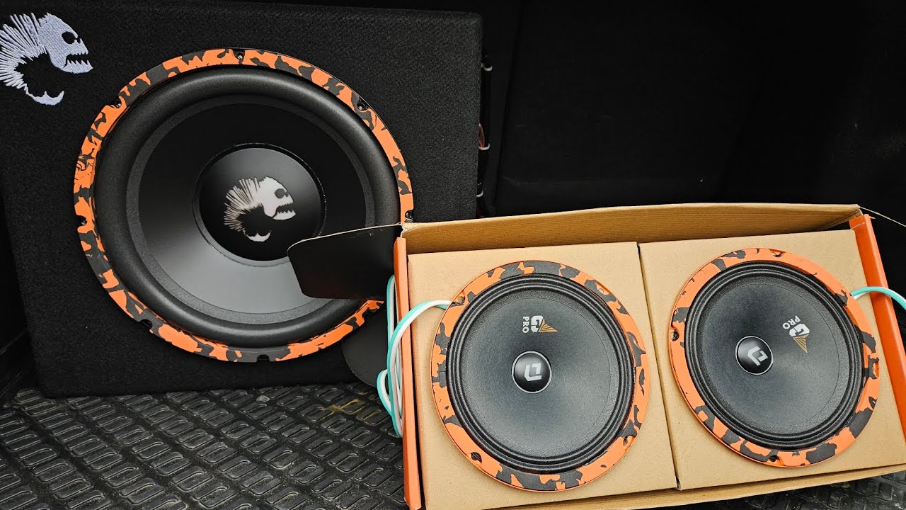 DL Audio Piranha 12A SE 2.1. Саб с двумя каналами на динамики. Установка и прослушивание в Киа Рио.