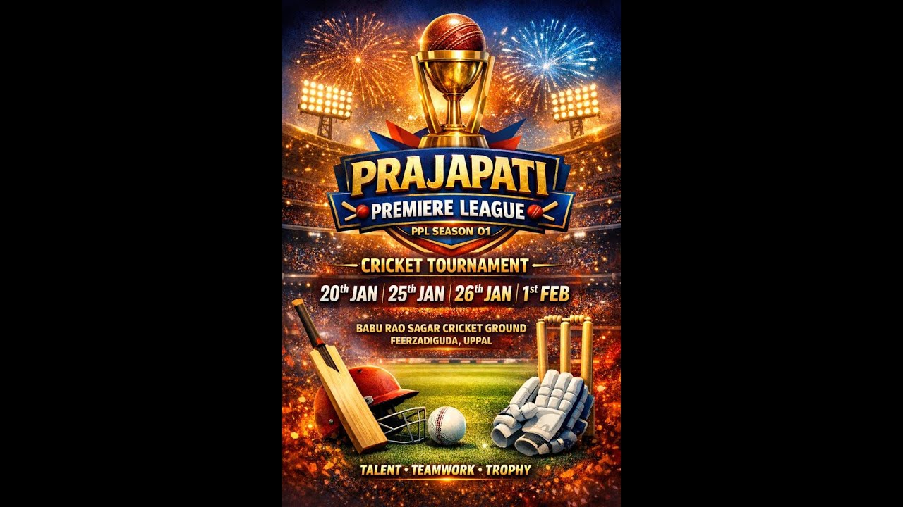 II Prajapati premier league 01 Hyderabad II BabuRao Sagar