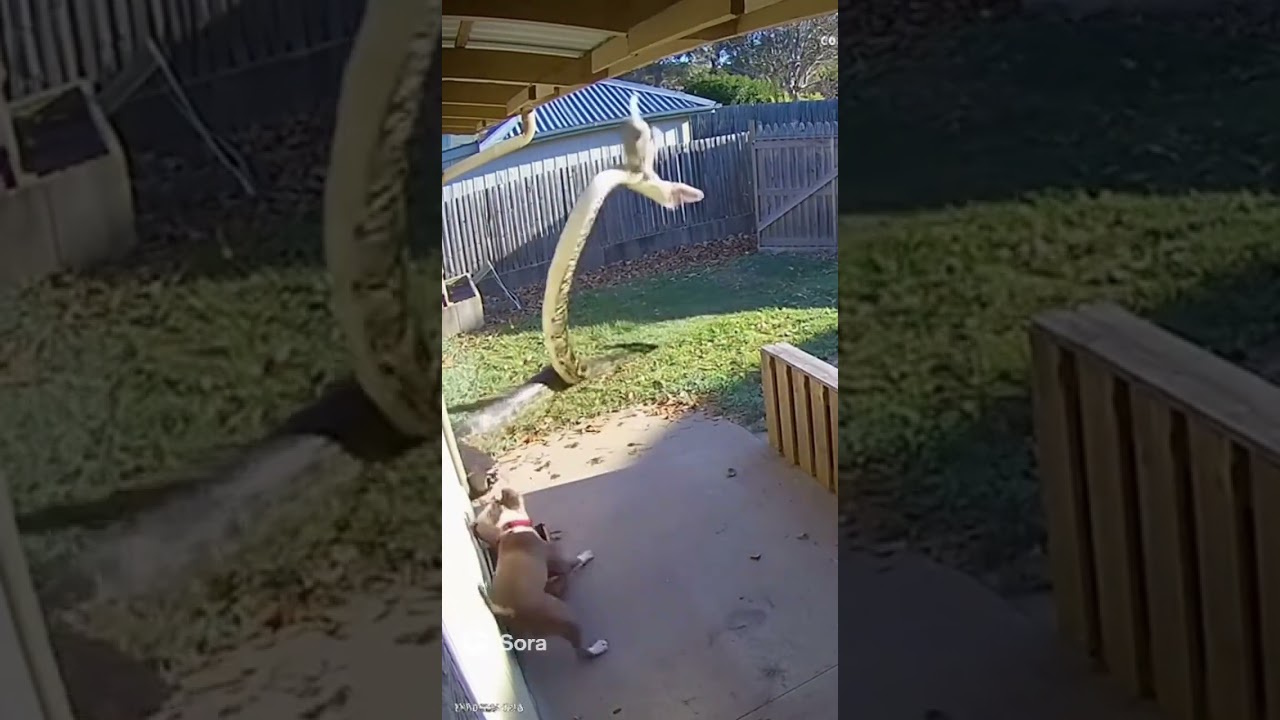 🐍 Cat & Dog vs Giant Python &ndash; Epic Backyard Showdown!