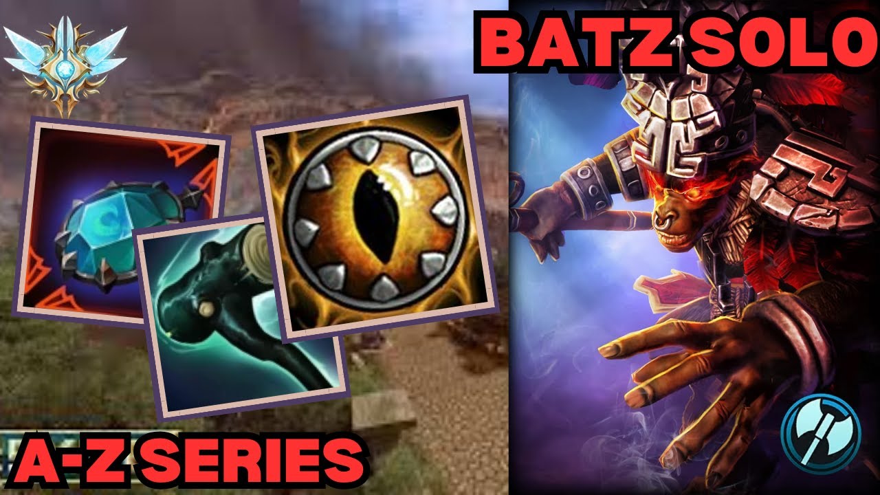 BATZ IS BETTER IN SMITE 1?!? - A-Z Grandmasters Hun Batz Solo Smite