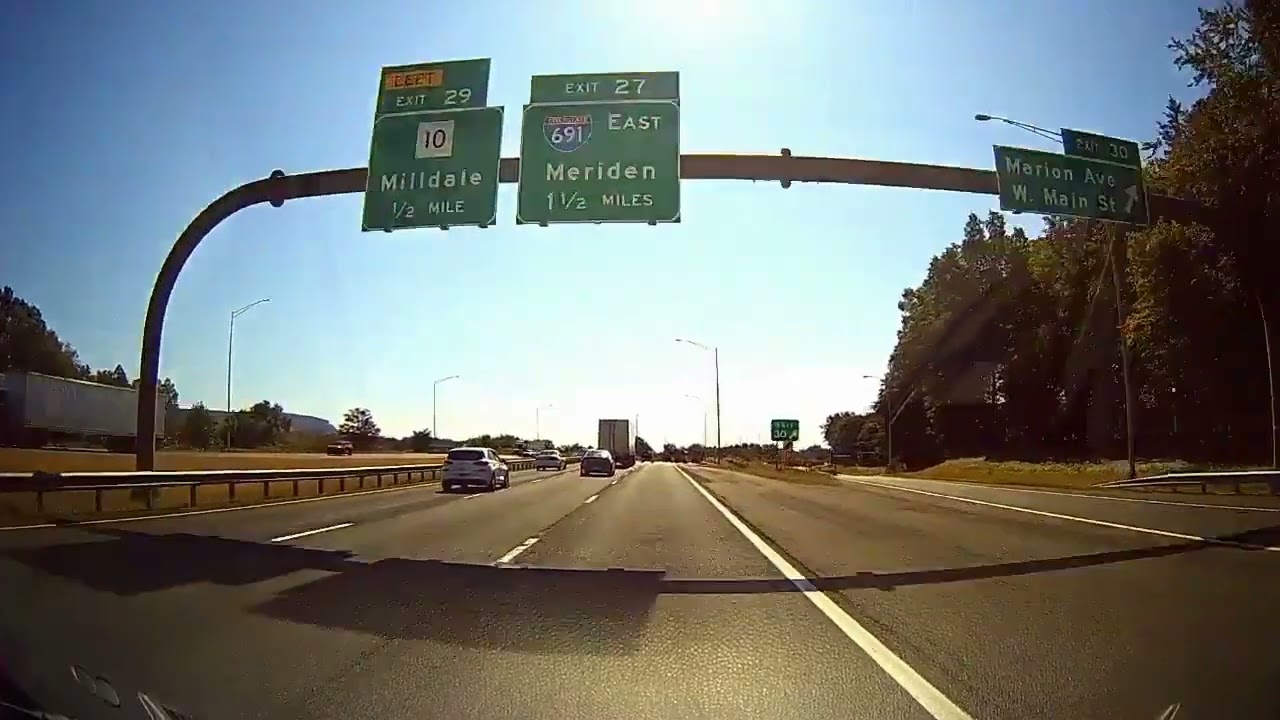 I-84 West Dashcam 🚗 Exit 33 to Exit 18 | Waterbury, Connecticut #september21 #2023 #dashcamtravel
