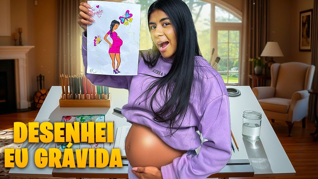 DESENHEI EU GRÁVIDA *ficou lindo 