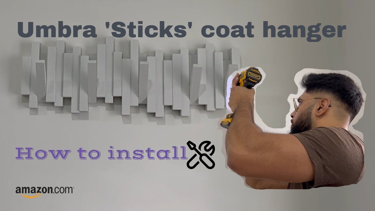 Umbra 'Sticks' multi hook coat hanger - Installation | ADD STYLE TO YOUR HOME