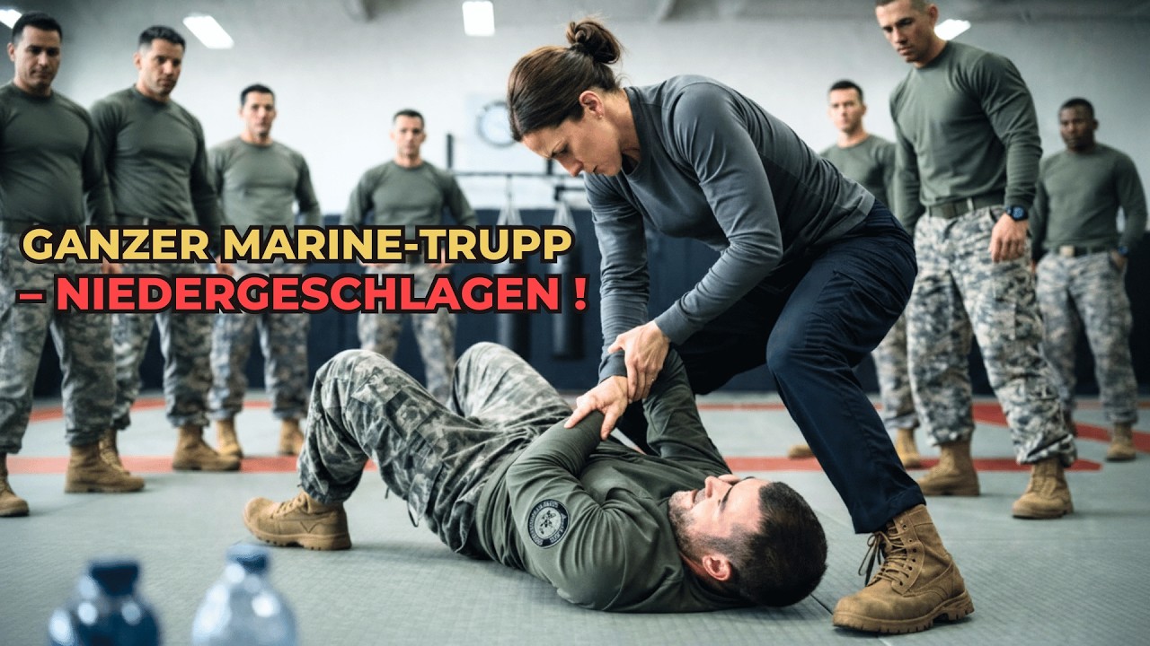 Das dauert nicht lange“ — Sie lachten zuerst, dann schlug sie den gesamten Marine Trupp nieder