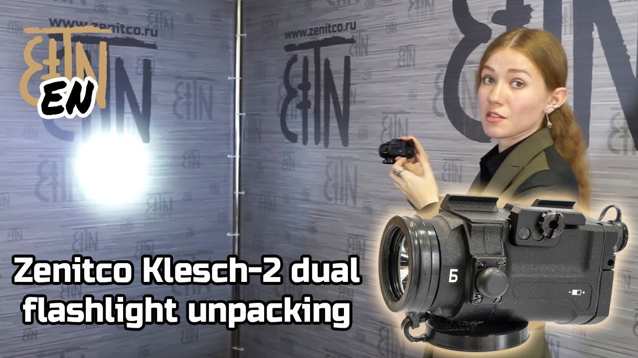 Zenitco Klesch-2 dual IR flashlight unpacking