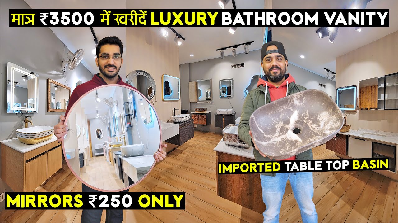 Decorative #ledbathroommirror #vanitywashbasin | Starting ₹3500 Only | #sanitaryware #bathroomdecor