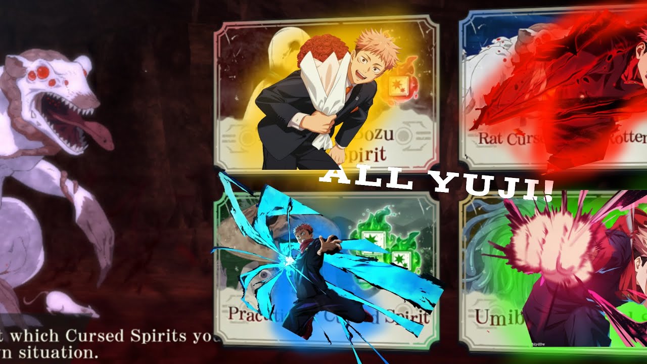 ALL YUJI ON CURSE SWEEP 10/10 (jujutsu kaisen phantom parade) 