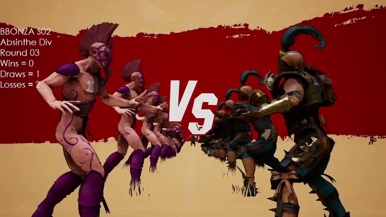 Blood Bowl 3 – BBONZA Season 2 – Absinthe Div Round 04 – BRUTALMATT Vs MrBuzZz