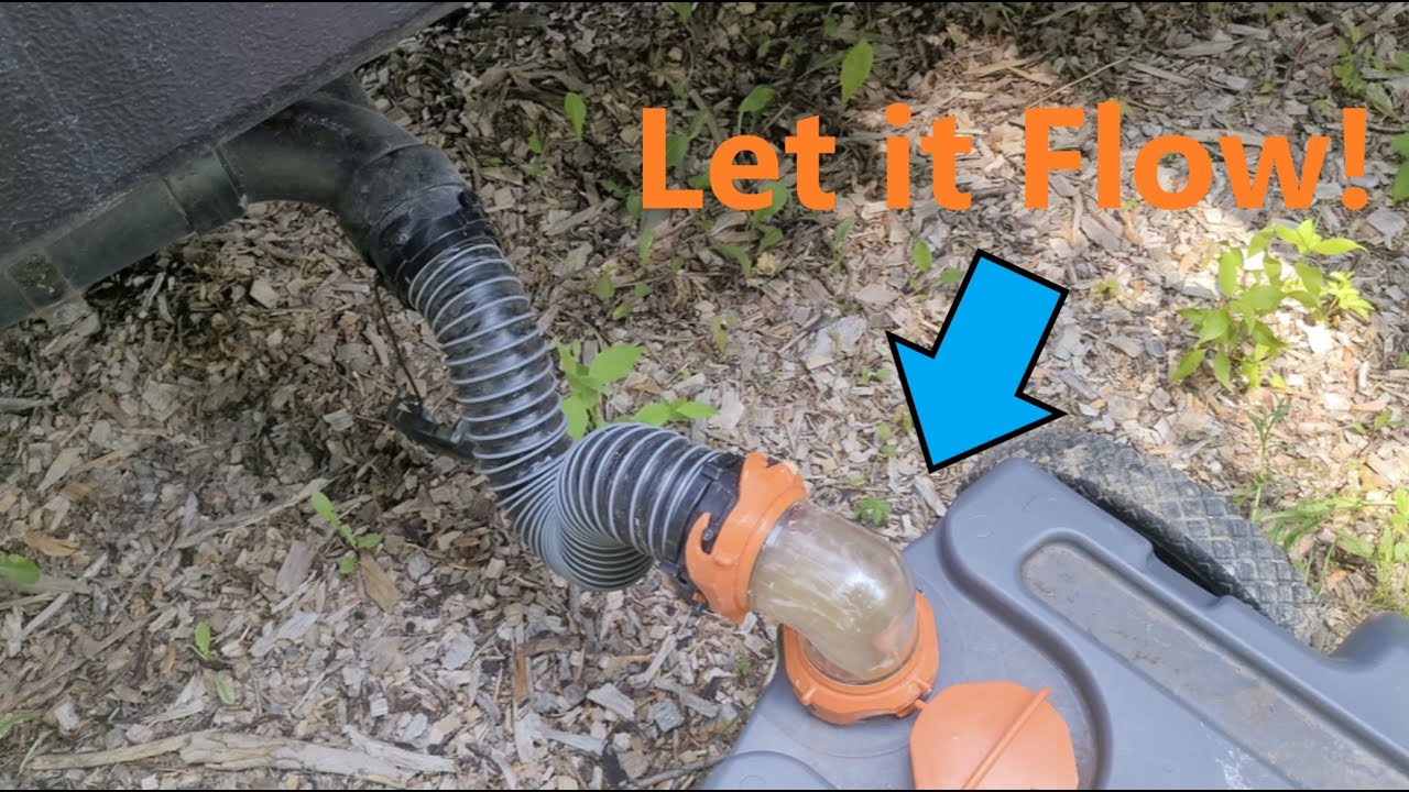 Using a Portable RV Waste Tank/Tote!  (Camco Rhino)