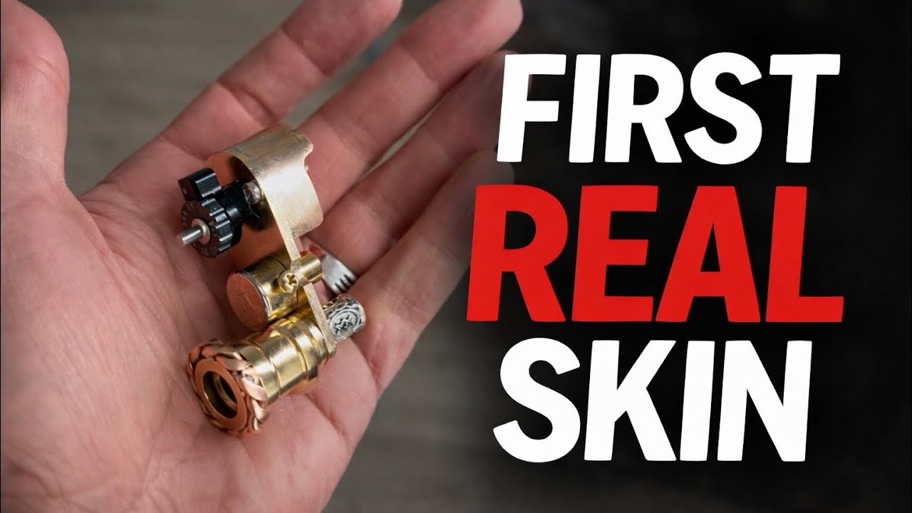 Self-Made Tattoo Machine: First Real Skin Test | Real Test Drive 